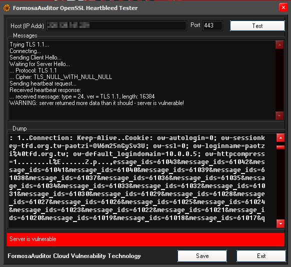 OpenSSL Heartbleed Check